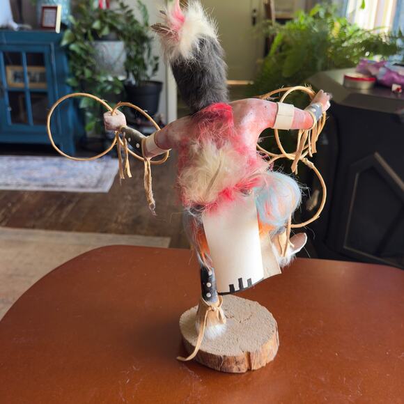 Vintage Native American Hoop Dancer Kachina Doll 14" - Picture 7 of 11